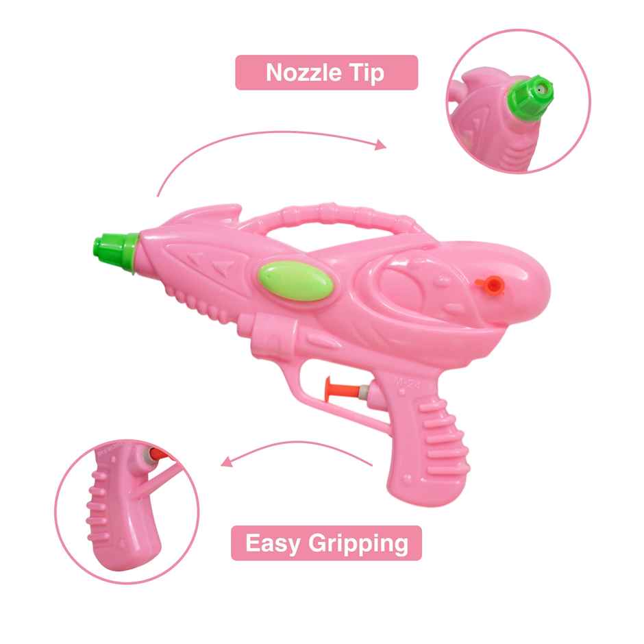 Small Holi Water Pichkari | Assorted | Easy Gripping | Tomuncle (Color and Print May Vary)