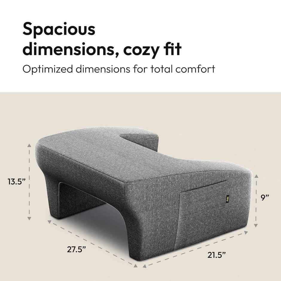 Frido Ultimate Lap Desk Pillow | Portable | Ergonomic | Grey
