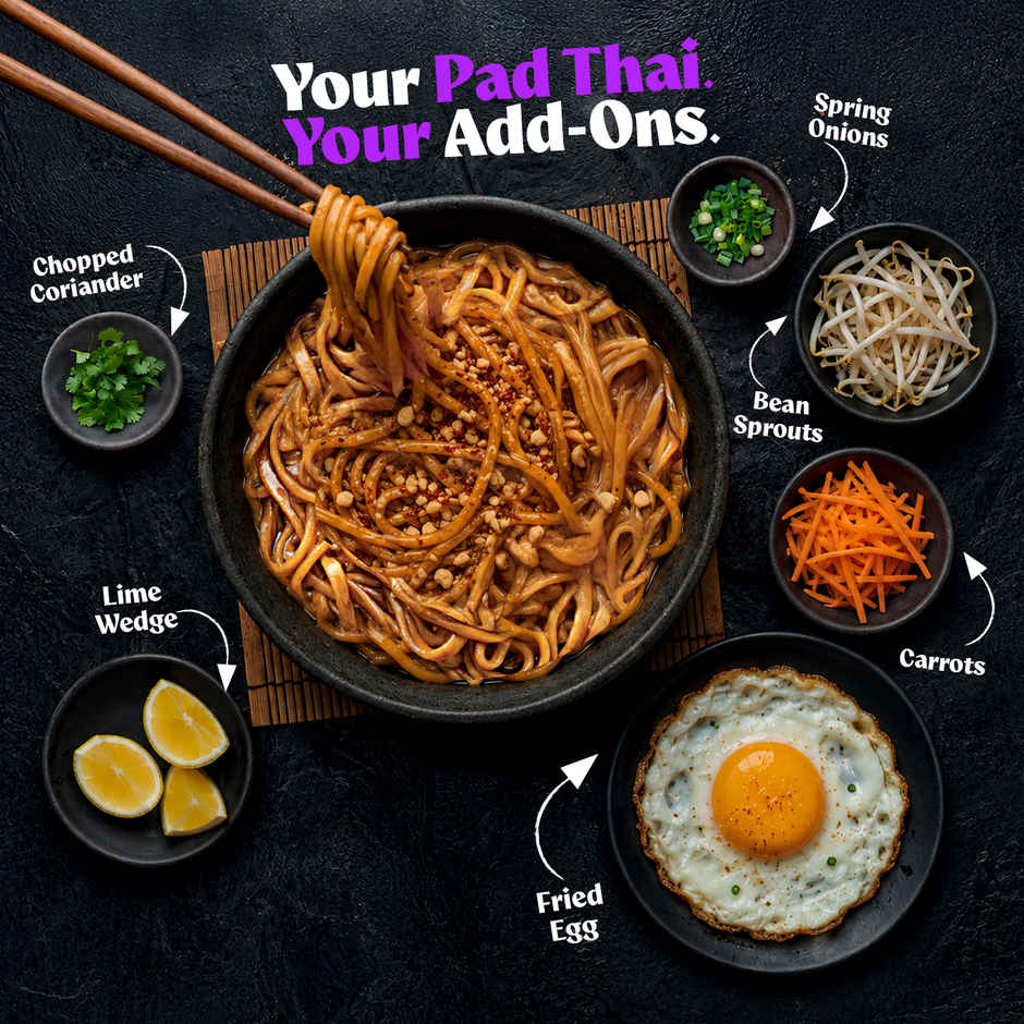 CHEFFIN Pad Thai Noodle Kit | Ready in 2 Mins | No Artificial Preservatives