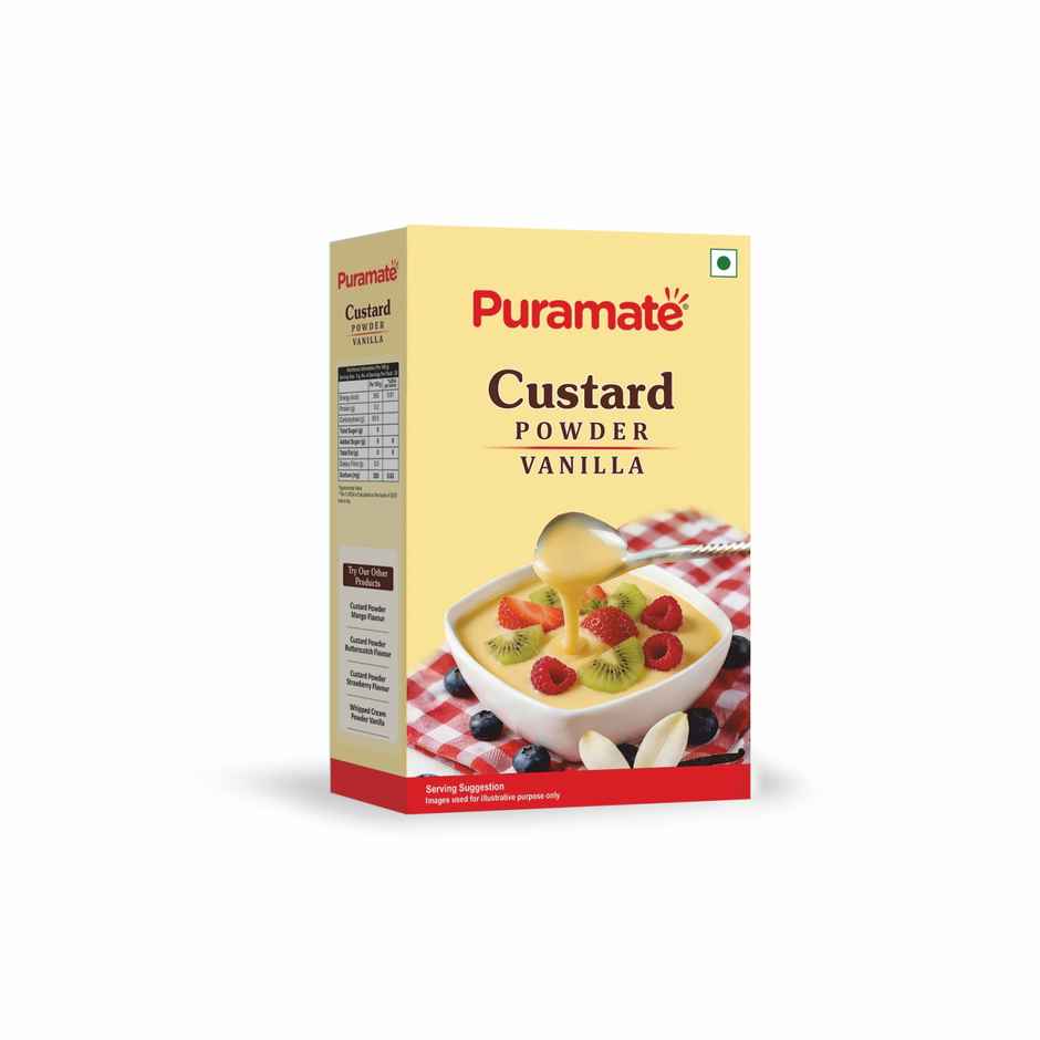 Puramate Custard Powder Vanilla | Smooth & Creamy