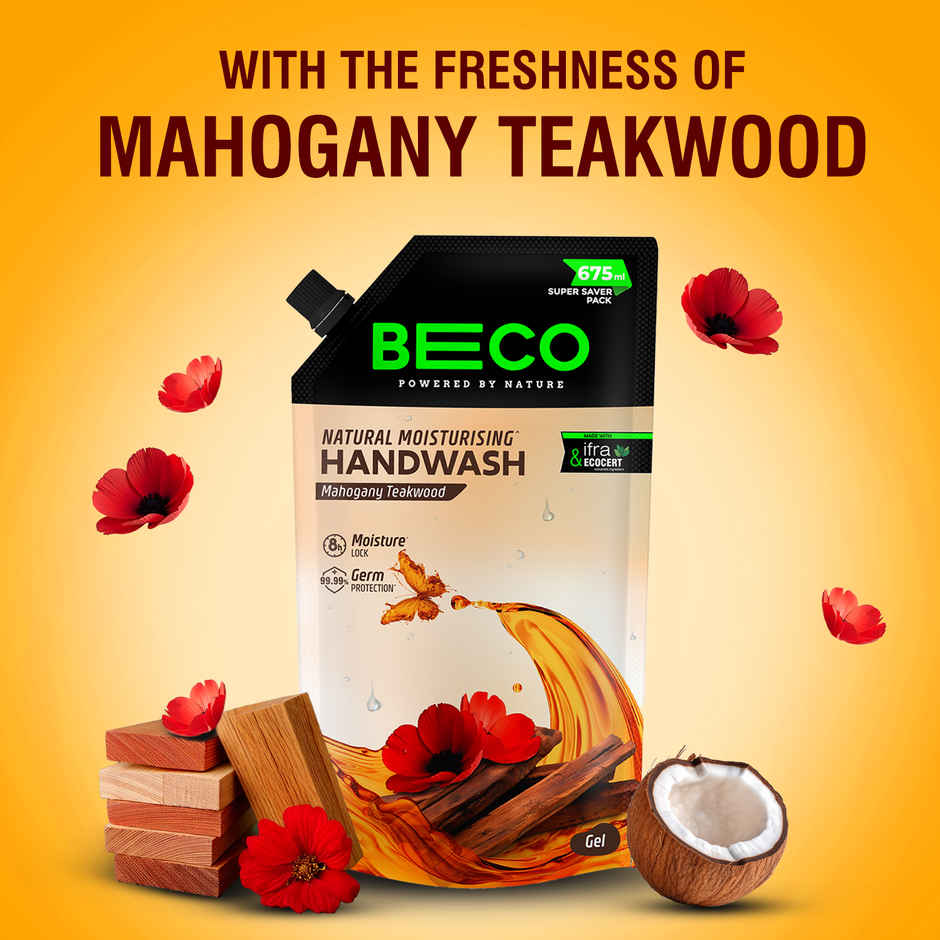 BECO Moisturising Liquid Handwash - Mahogany Teakwood Fragrance