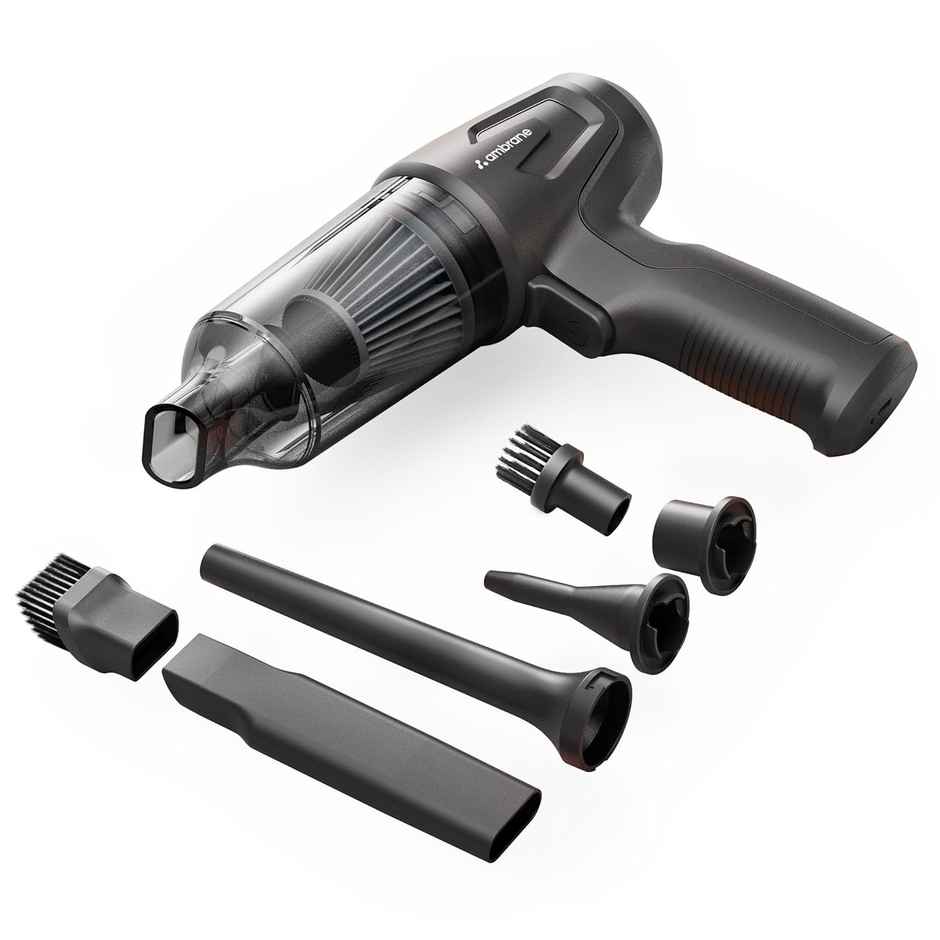 Ambrane 12kPA Powerful Suction 80W Wireless Air Blower 2-in-1 Wireless Vacuum Cleaner Car,Home use