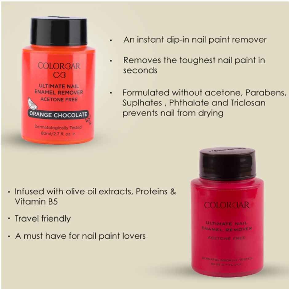 Colorbar Ultimate Nail Enamel Acetone Free Remover