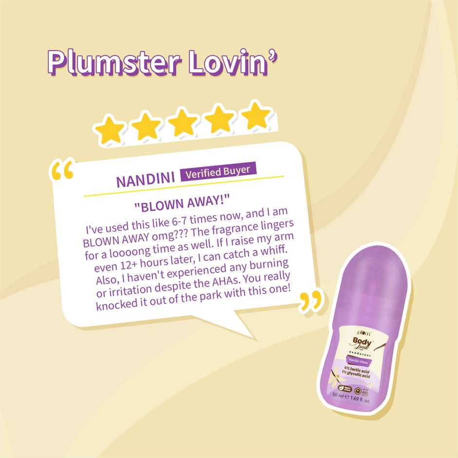 Plum Bodylovin' Vanilla Vibes Deodorant Roll-On