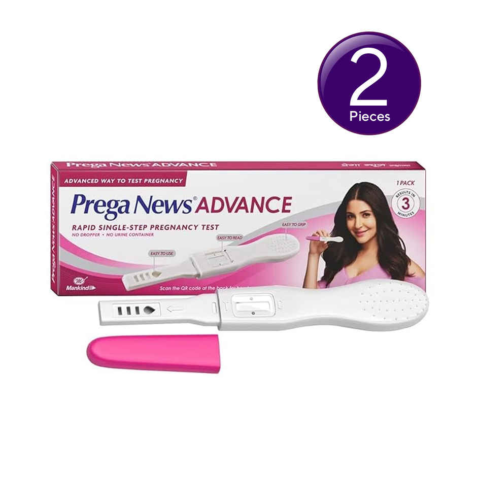Prega News Advance Rapid Single Step Pregnancy Test Combo