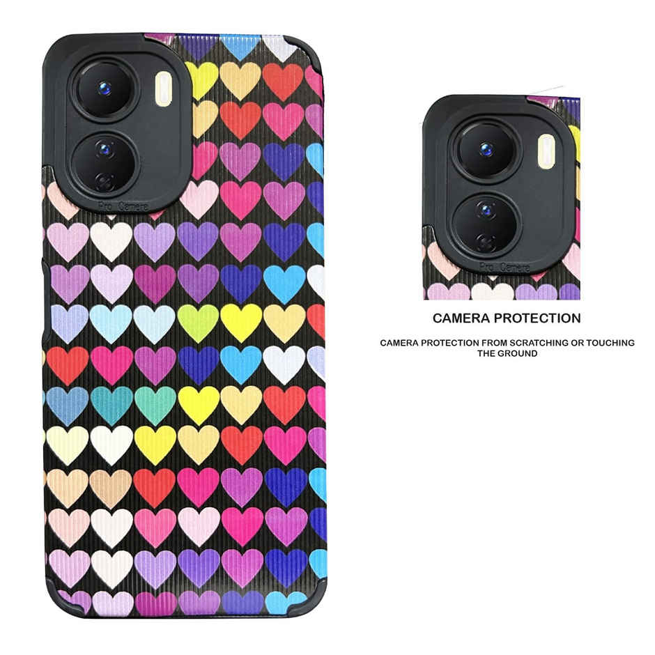 Artistque Case for Vivo Y16 Back Cover - Heart Print