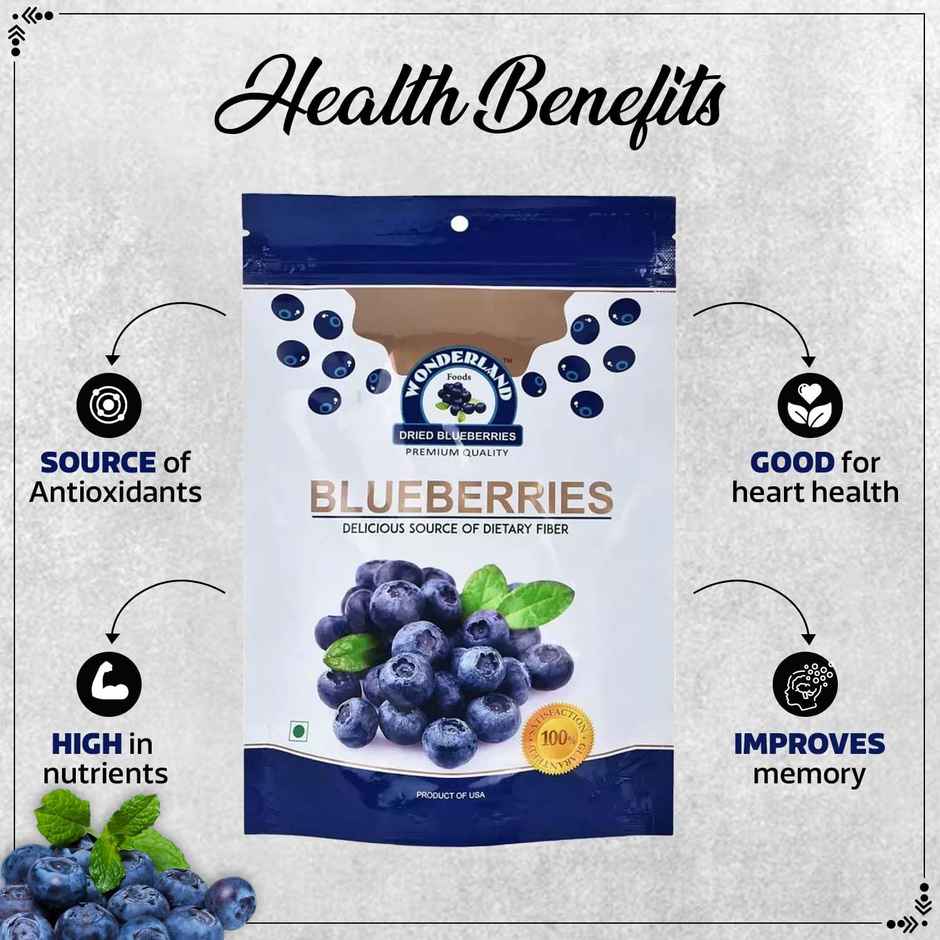 Wonderland Foods Dried Blueberries
