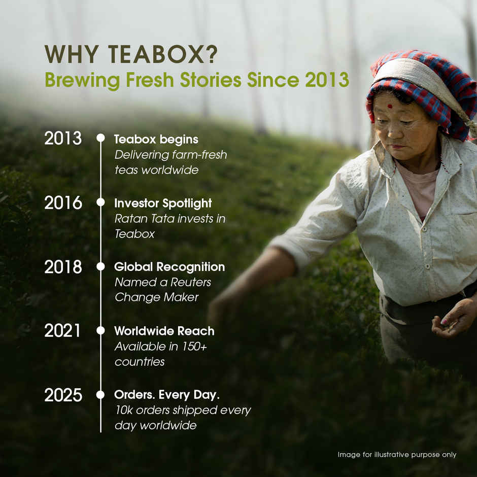 Teabox Chamomile Green Tea | Fresh And Floral Calm Tea Bags | Relaxed Sleep In Every Sip