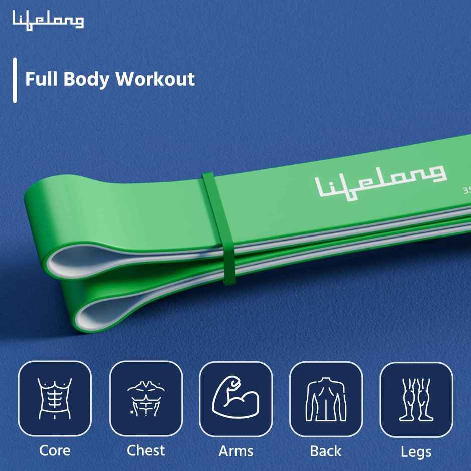Lifelong 16-39kg Resistance Band for Workout & Pull-Up Training | Green