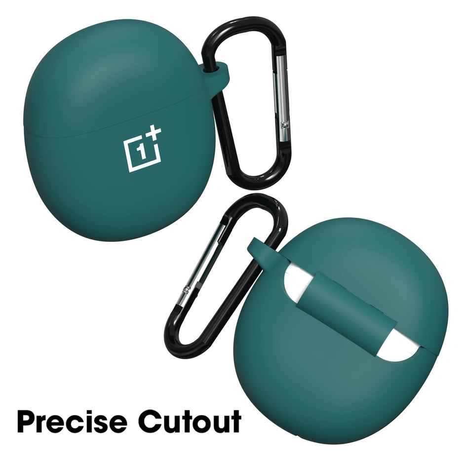 Sounce Earphone Case Cover Compatible with OnePlus Nord Buds CE | Soft Silicone Skin Case Cover - Green