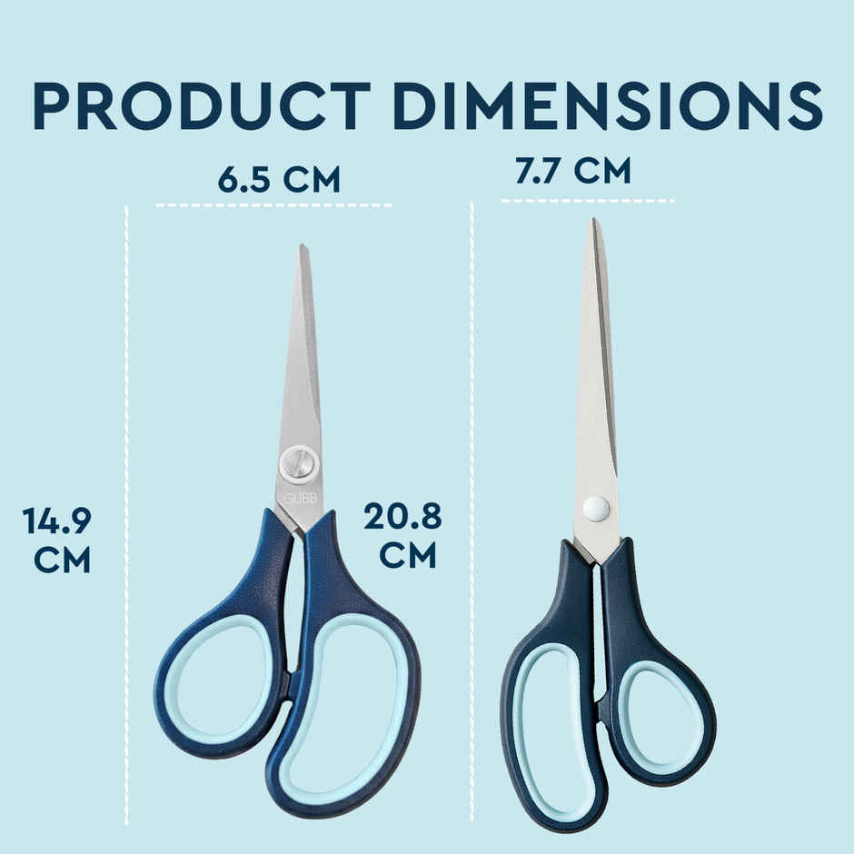 GUBB All Purpose Scissors Set | Large and Medium