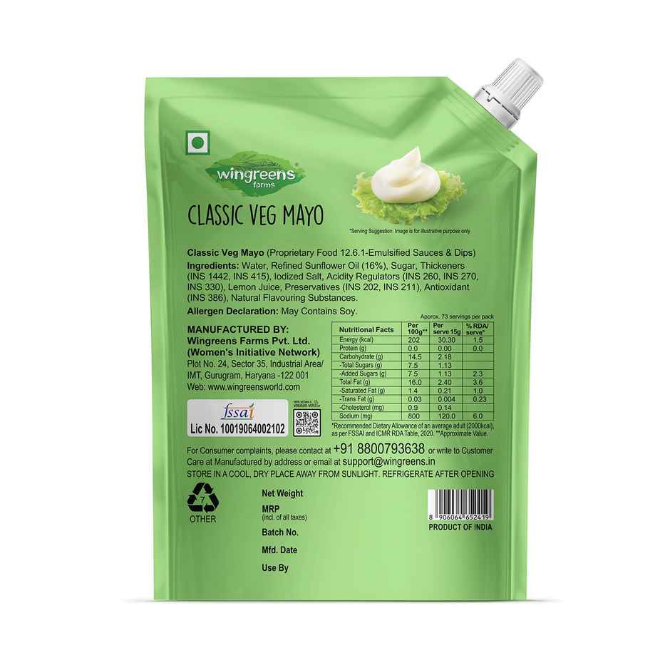Wingreens Classic VEG Mayo