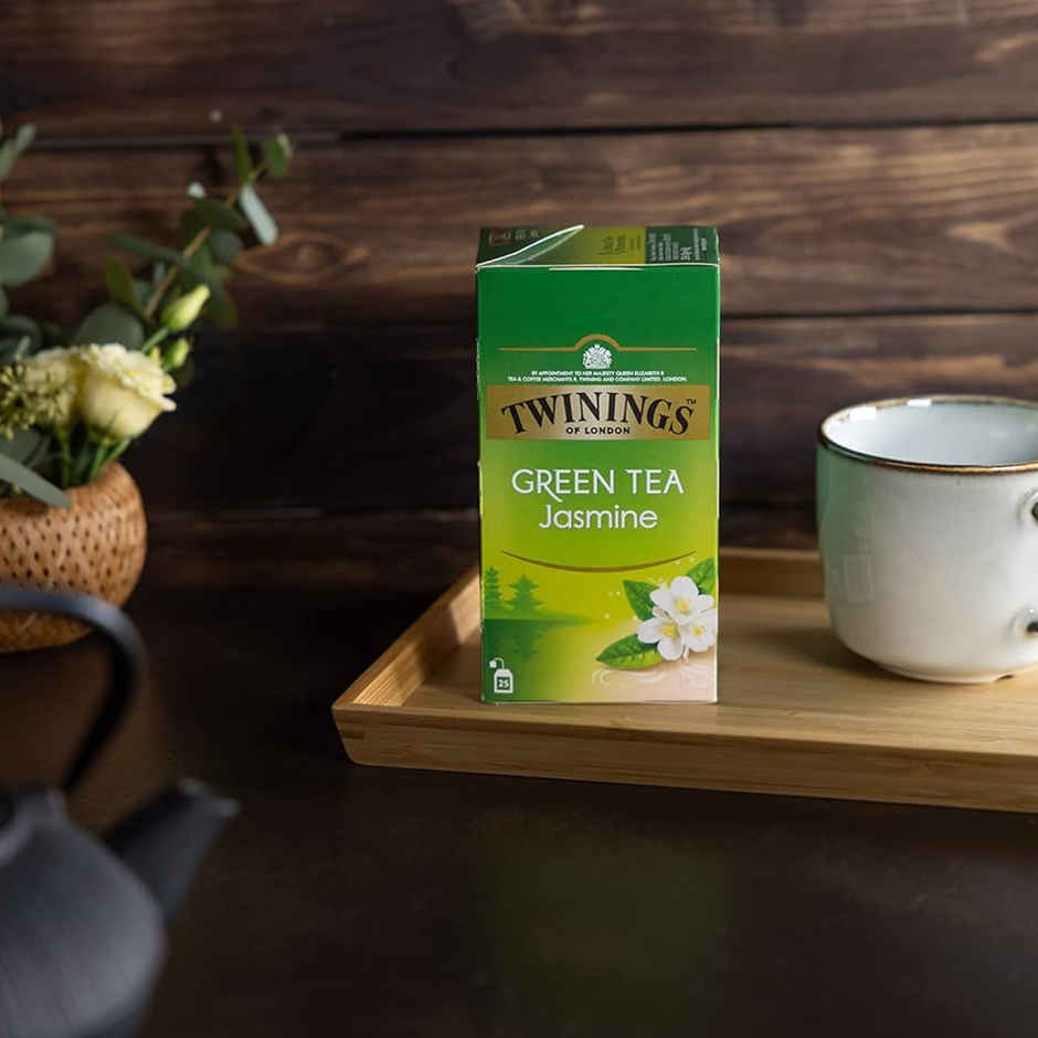 Twinings Green Tea Jasmine | 25 Teabags | Pure Elegance | Smooth & Floral