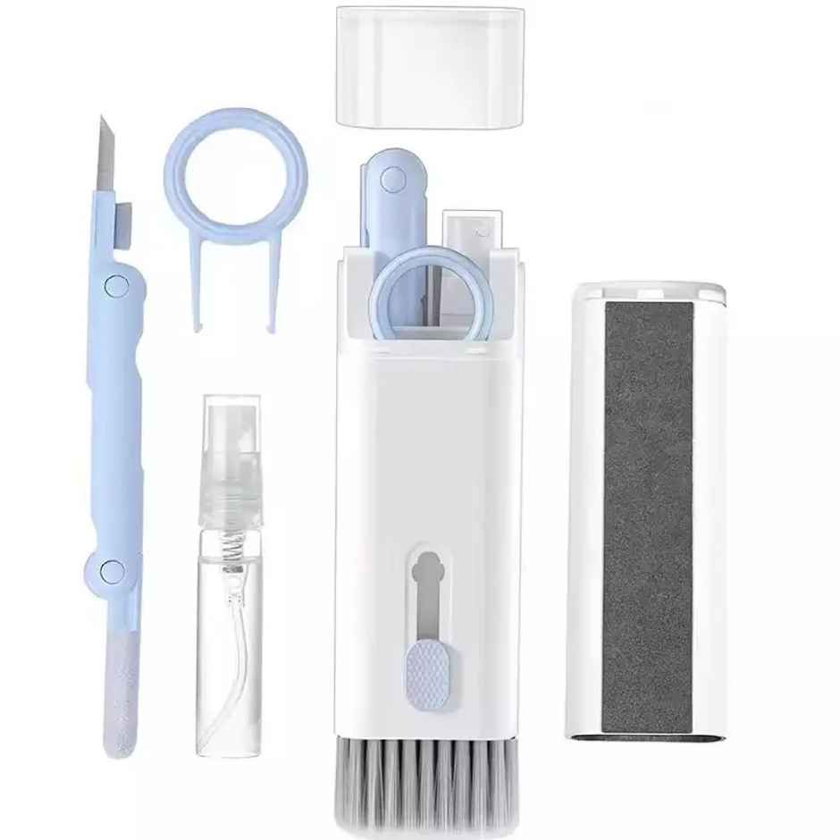 Elfora 7 in 1 Gadget Cleaning Kit for Keyboards, Earbuds, Airpods and Smartphones | White