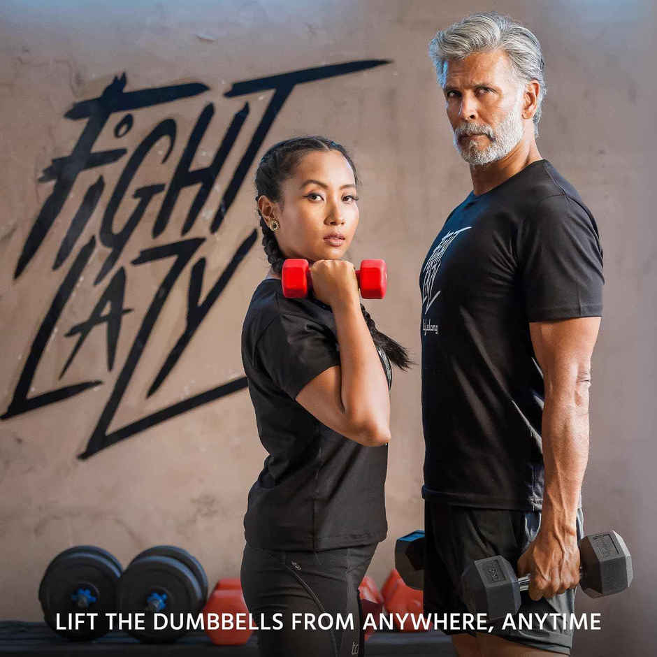 Lifelong Neoprene Dumbbells for Home Workout | Red | 2 x 1 kg