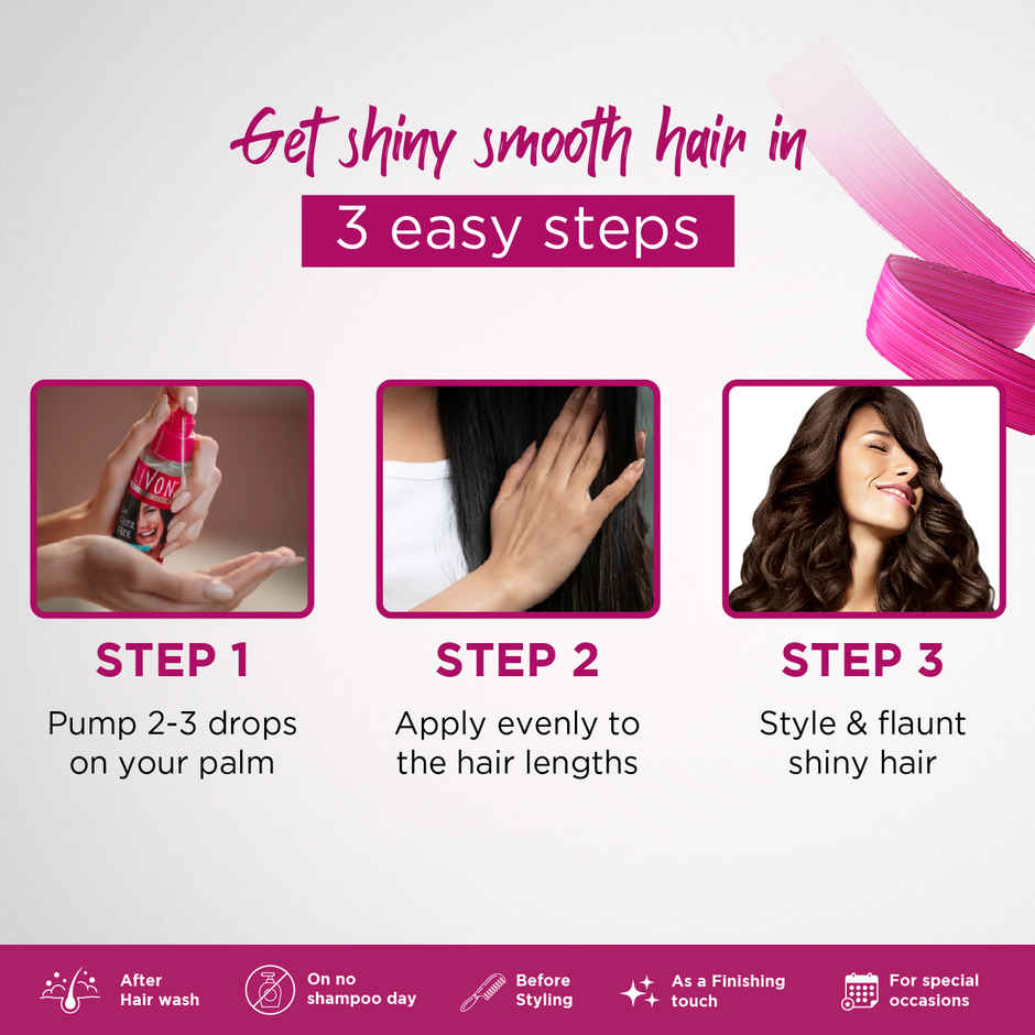 Livon Serum for Frizz-free, Smooth Hair, with Argan Oil & Vitamin E