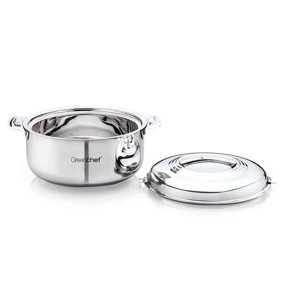 Greenchef Stainless Steel Casserole 2500 ml, Double Wall Insulated Hot Case
