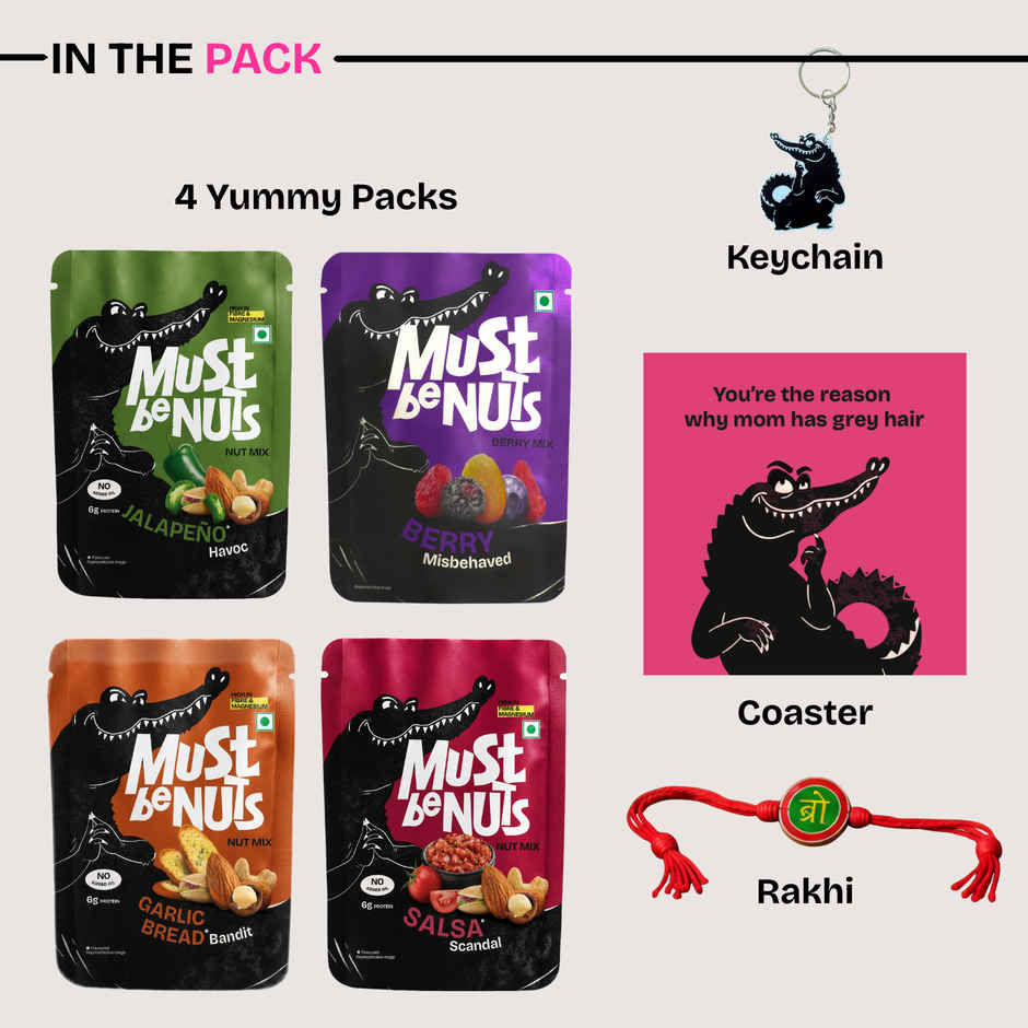 Must Be Nuts Rakhi Gift Hamper