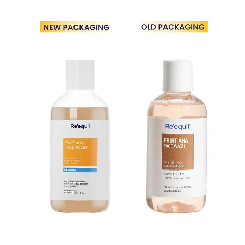 Re'Equil Fruit Aha Face Wash For Hyperpigmentation & Skin Brightening
