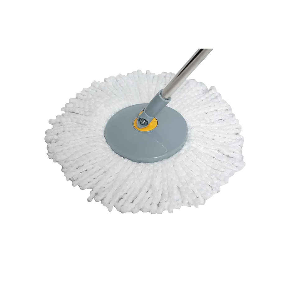Esquire 360 Bucket Spin Mop Stick With an Additional Refill - Color Grey