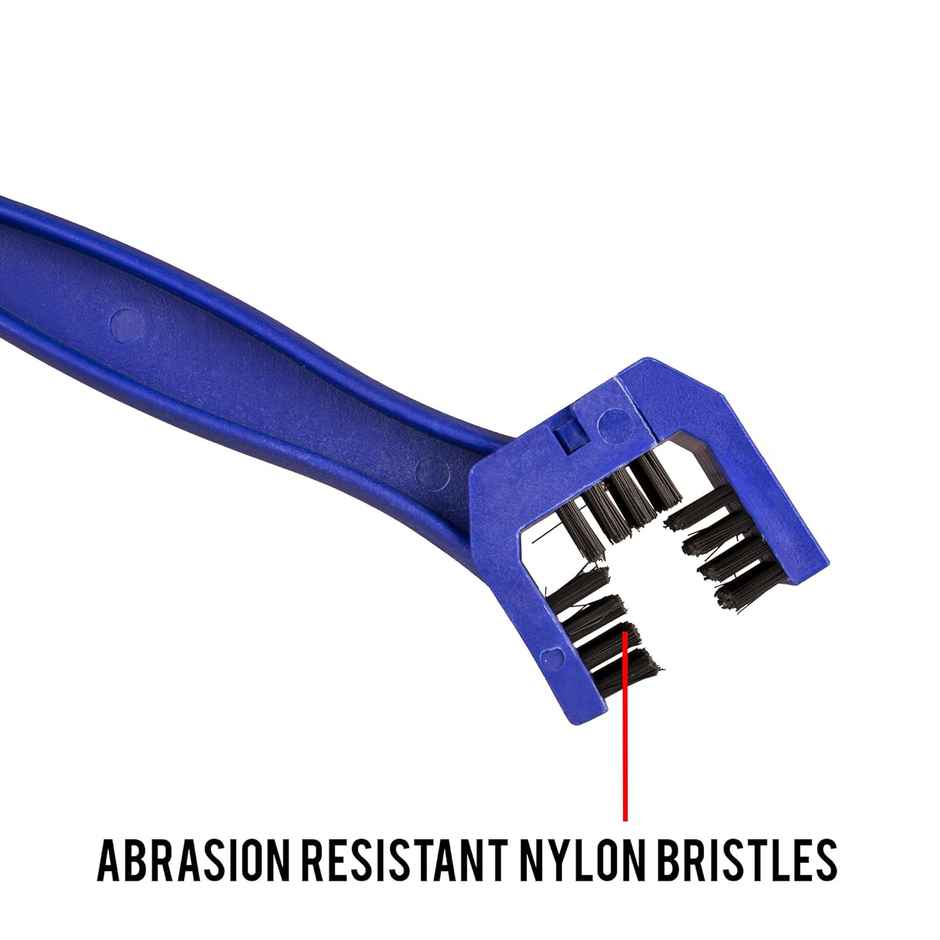 Autofy Universal Motorcycle/Cycle Chain Cleaner Brush For Bikes | Blue - Pack Of 2