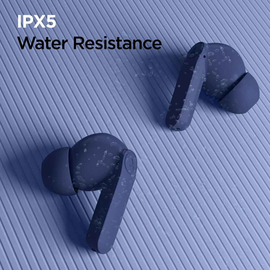 boAt Airdopes 138 Pro TWS Earbuds w/ 45H Playtime, ASAP Charge, 11 Mm Drivers & ENx Tech (Royal Blue)