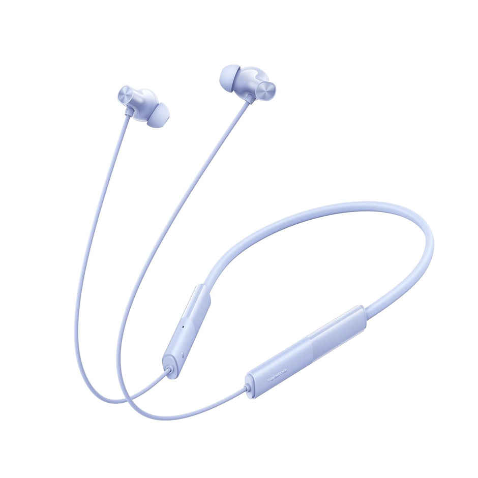 Realme Buds Wireless 3 Neo Neckband | 32H Playtime, Bass Boost, Fast Charge, AI ENC, IP55 | Blue