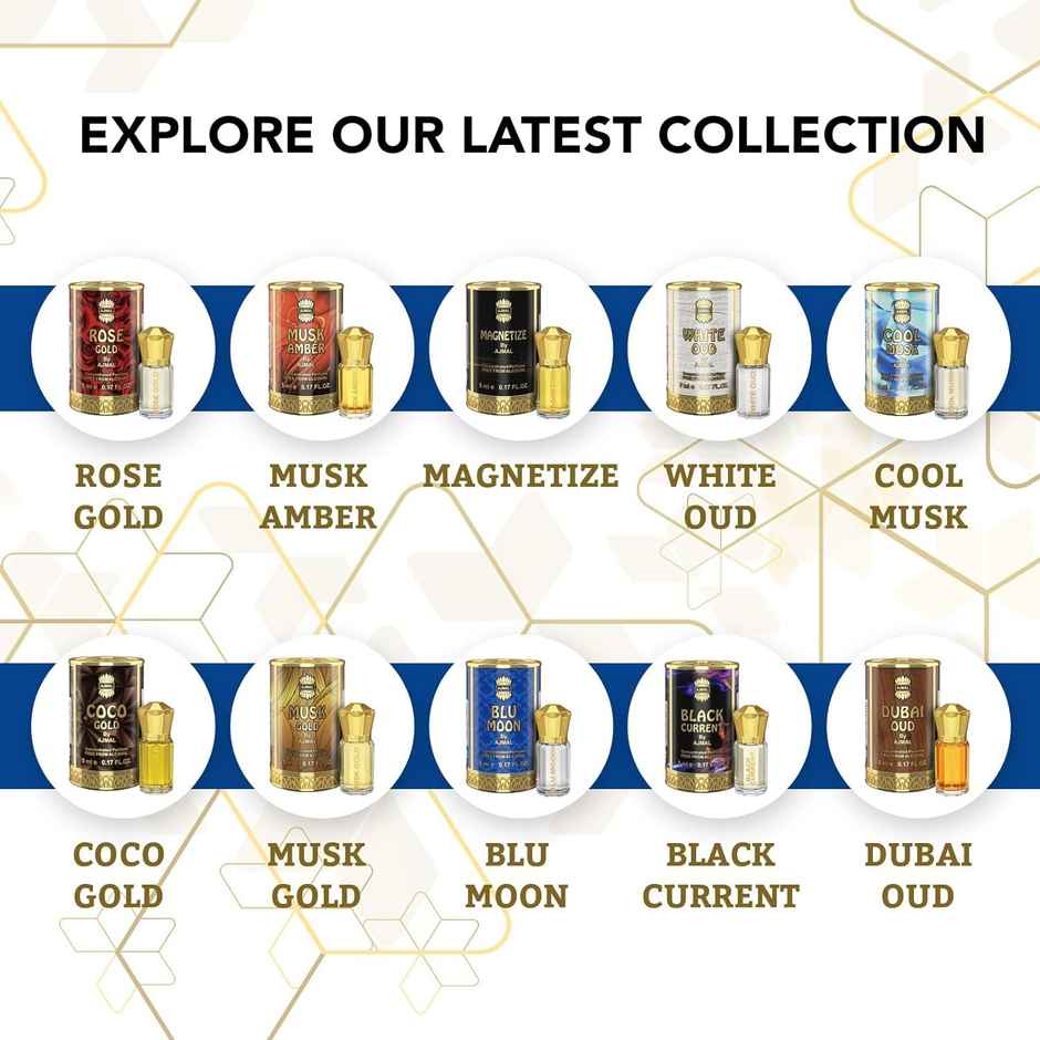 Ajmal Blu Moon Concentrated Perfume Free From Alcohol For Women