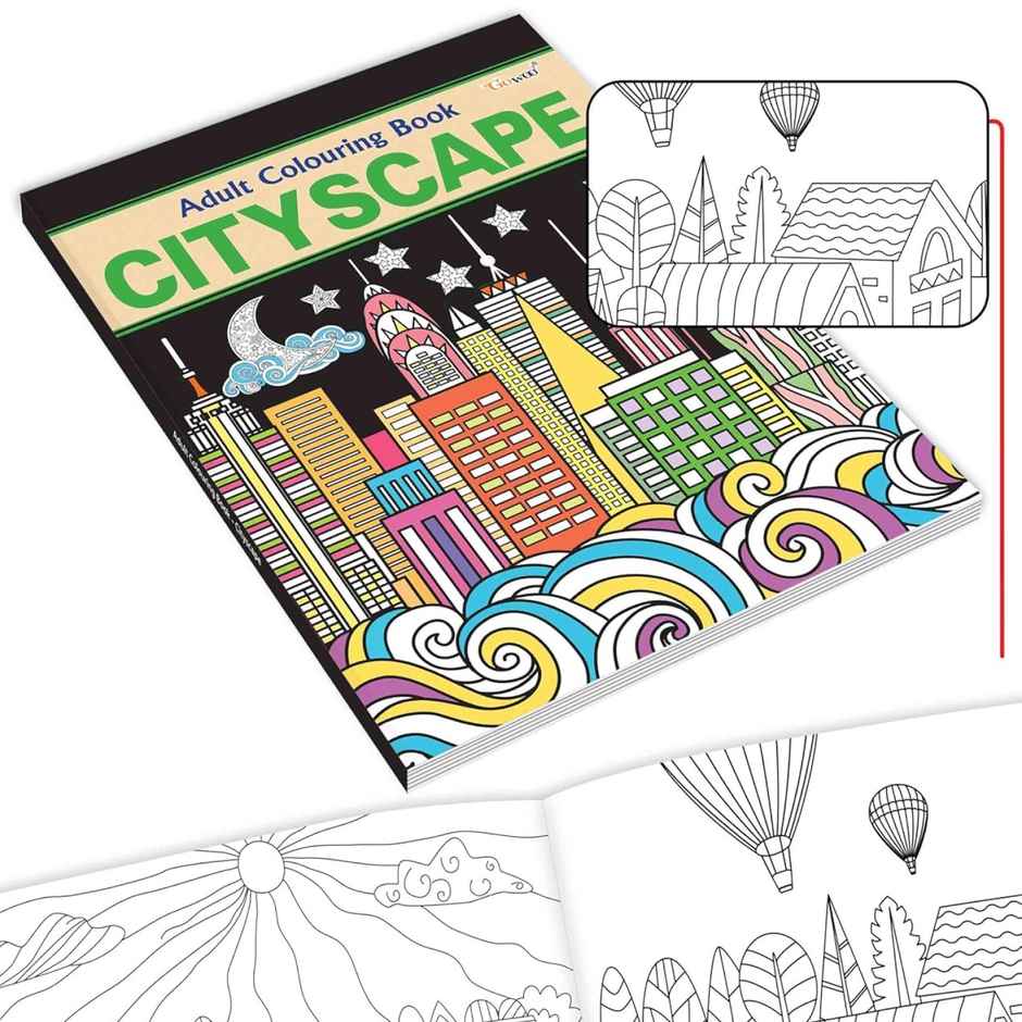 Cityscape - Adult Colouring Book - Mindful Coloring Book for Adults | Coloring for Relaxation