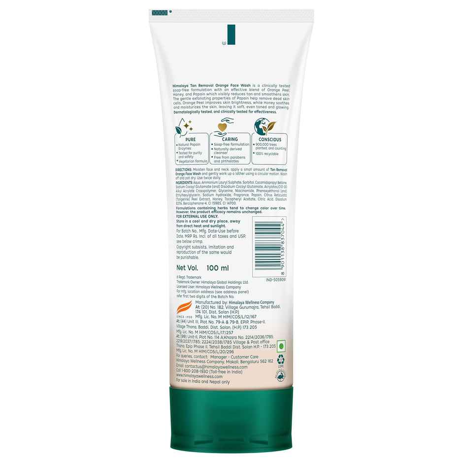 Himalaya Tan Removal Orange Face Wash