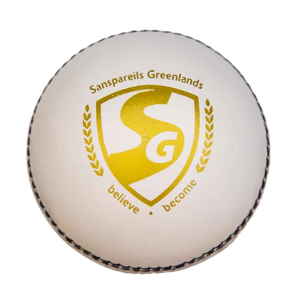 SG Shield 20 Leather Ball (White)