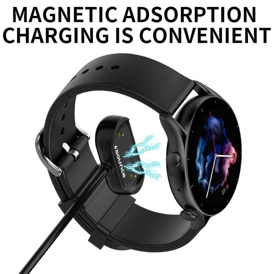 Sounce USB Charging Cable Compatible for Amazfit GTR 2, GTR 2e, GTR 2 e SIM, GTS 2 Mini, GTS 2e, GTS 2, BIP U, BIP U Pro, Pop Pro