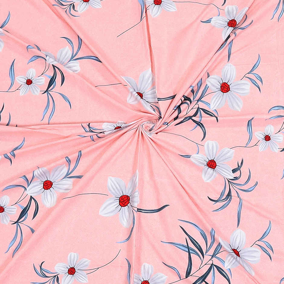 Status Cotton Feel Double Bedsheet 230 Cm x 210 Cm - Dsn-4