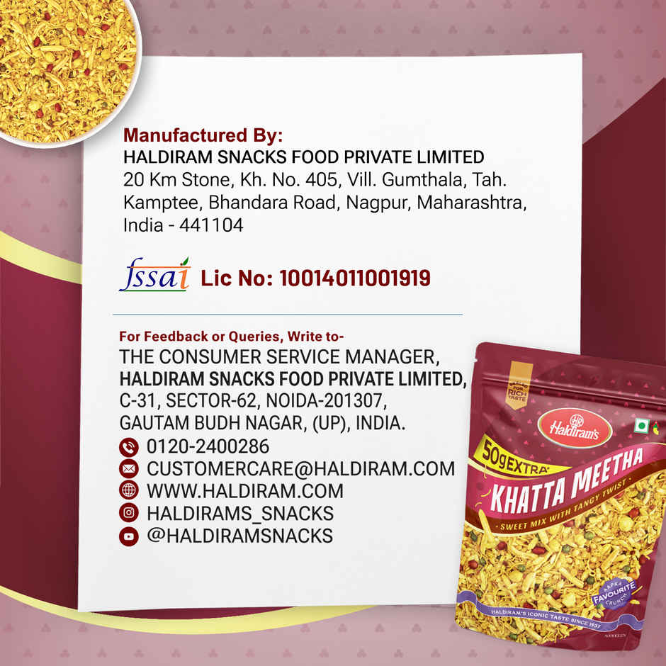 Haldiram's Khatta Meetha | Savory Snack