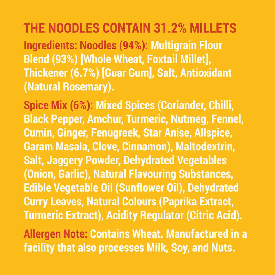 Slurrp Farm Millet Noodles | Classic Masala | Serves 2