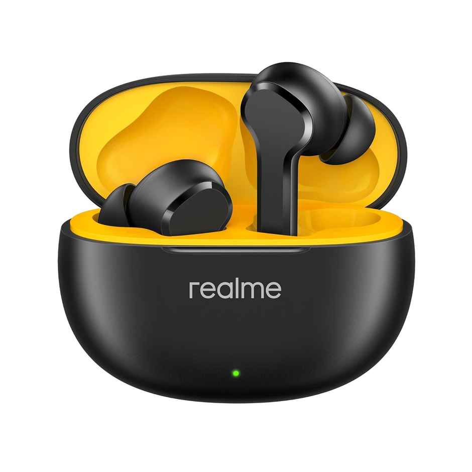 Realme Buds T110 TWS in Ear Earbuds with mic, AI ENC for Calls, Google Fast Pair, 38H Playback with Fast Charging and Low Latency Gaming Mode - Punk Black