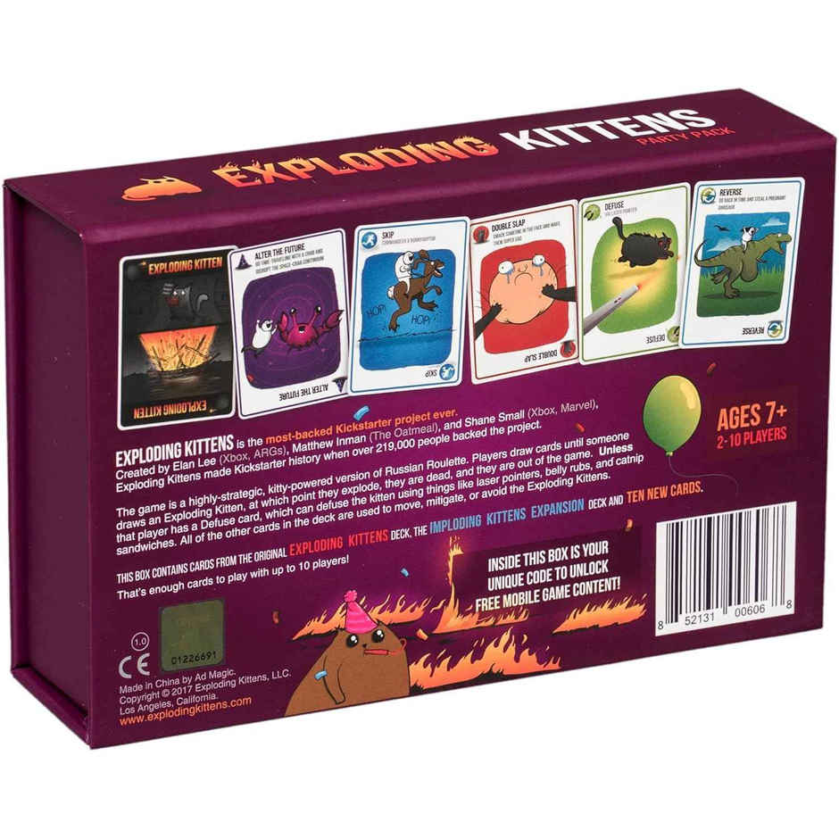 Awestuffs Exploding Kittens Party Pack A Card Game About Kitten and Explosions and Sometimes Goats