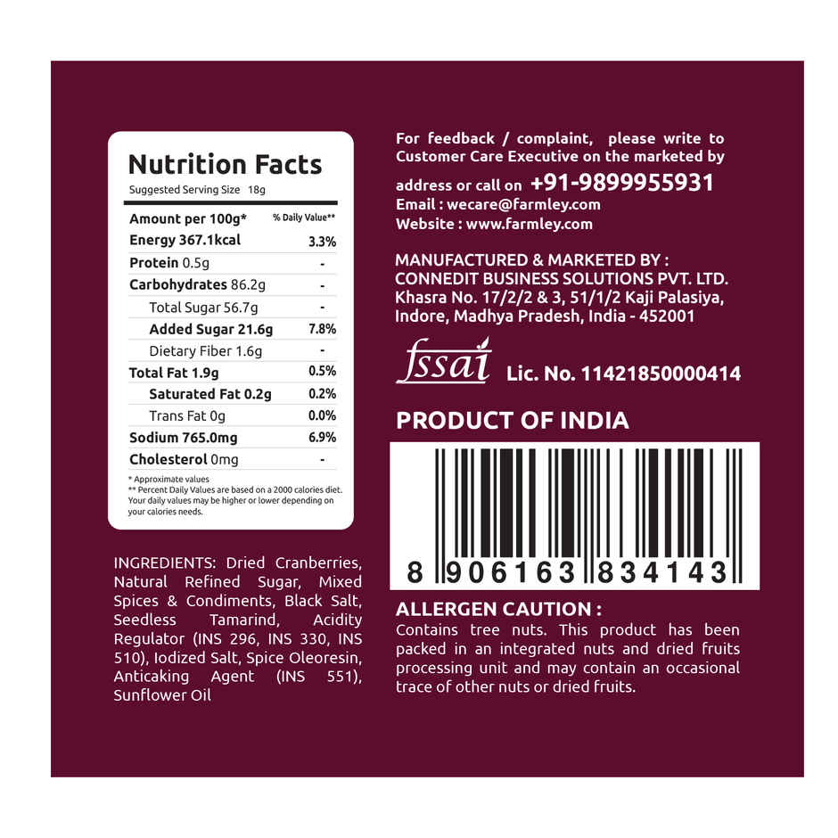 Farmley Masala Cranberry