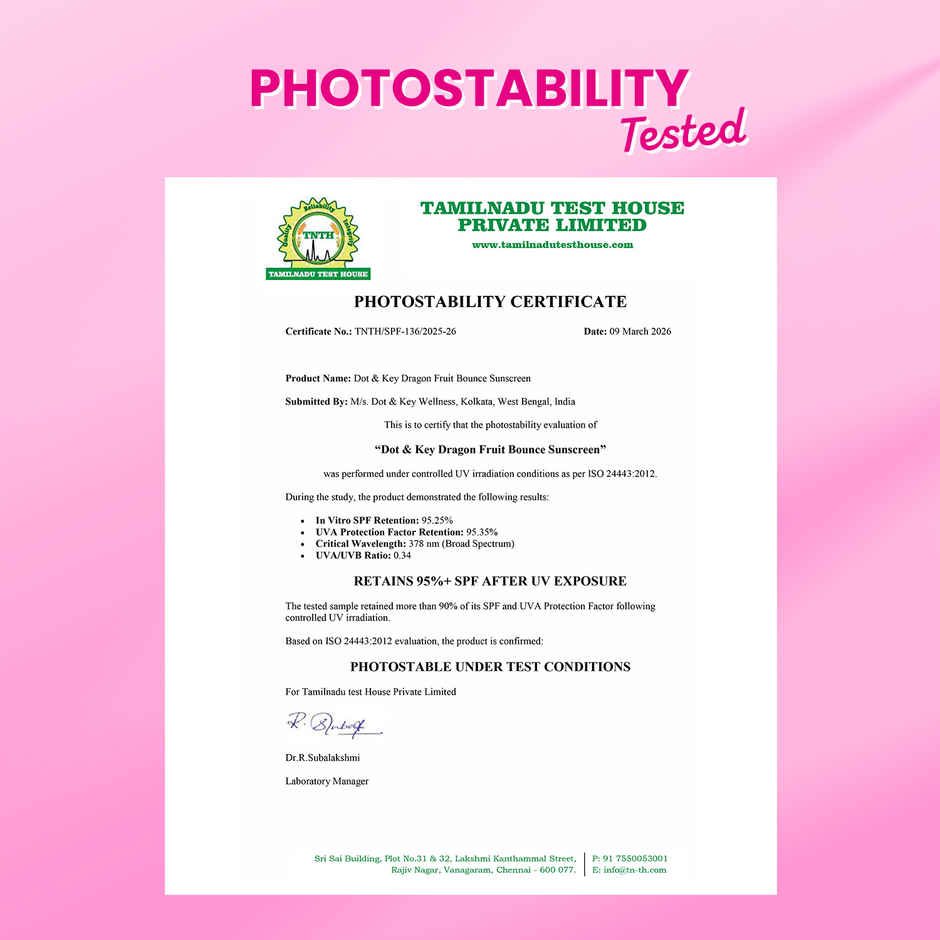 Dot & Key Dragon Fruit Bounce Sunscreen In-Vivo Tested SPF 50+ PA++++