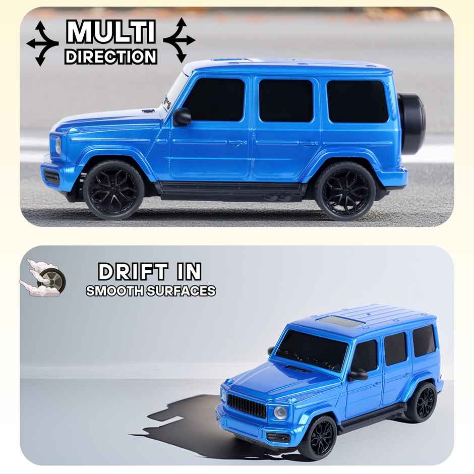 Race N Roll Hi Speed Rechargeable Remote Control Car 1:24 - G Wag Blue