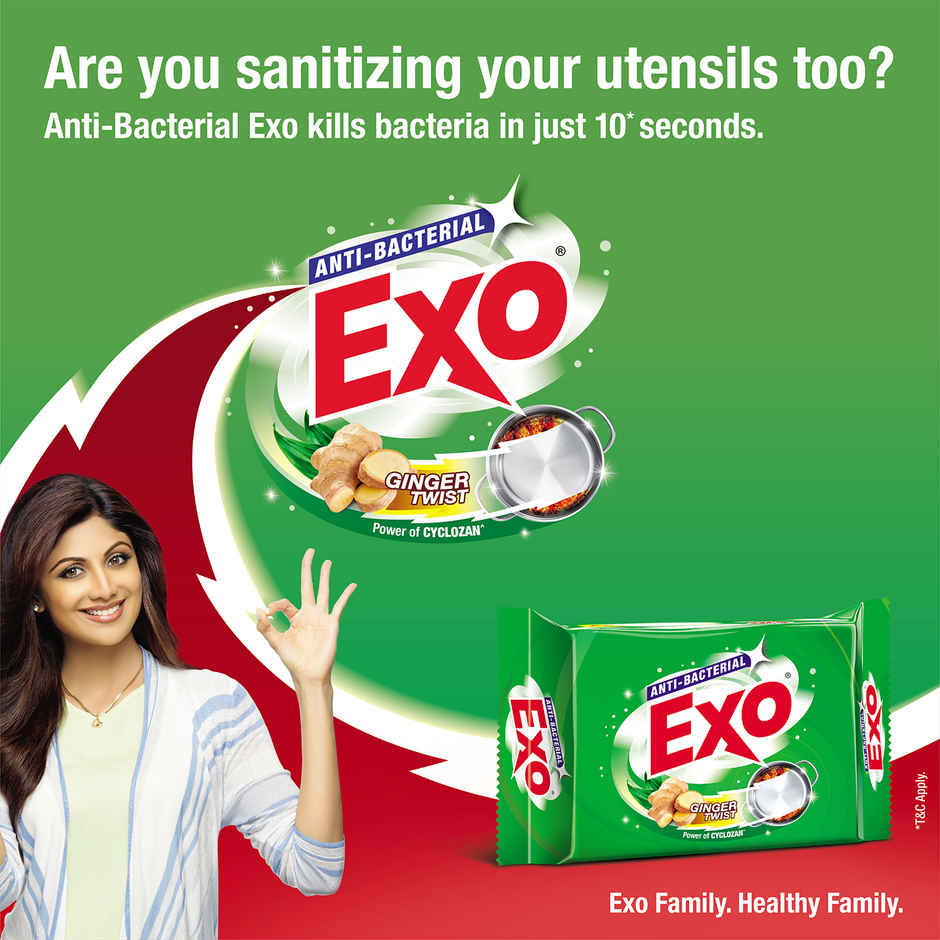 Exo Ginger Twist Dishwash Bar | Anti Bacterial