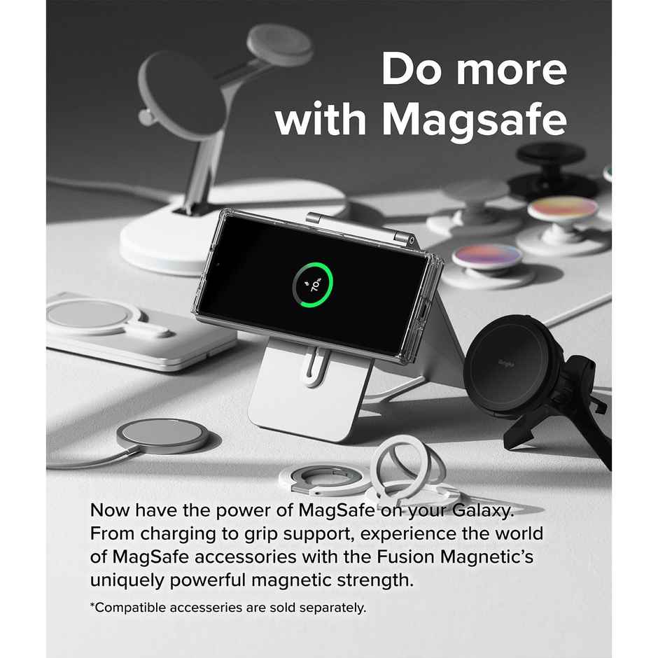 Ringke Samsung Galaxy Z Fold 6 Back Cover Case | Fusion Magnetic - Clear