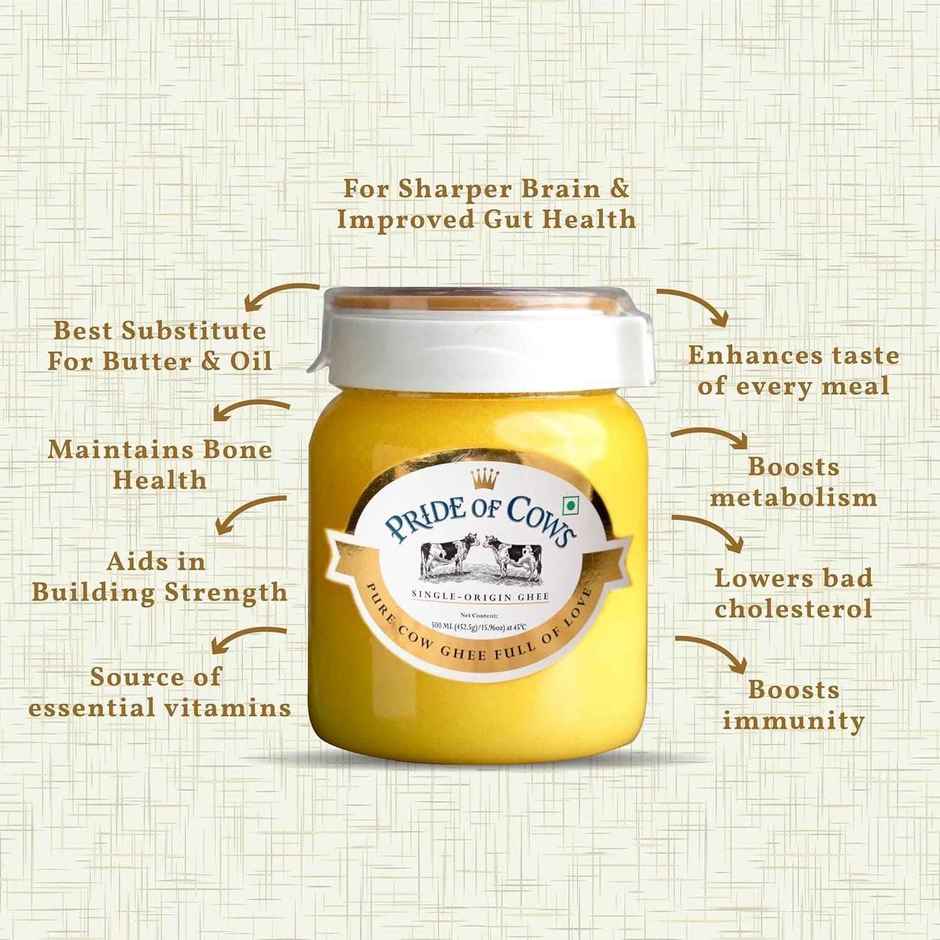 Pride Of Cows Pure Cow Ghee | Single Origin Jar