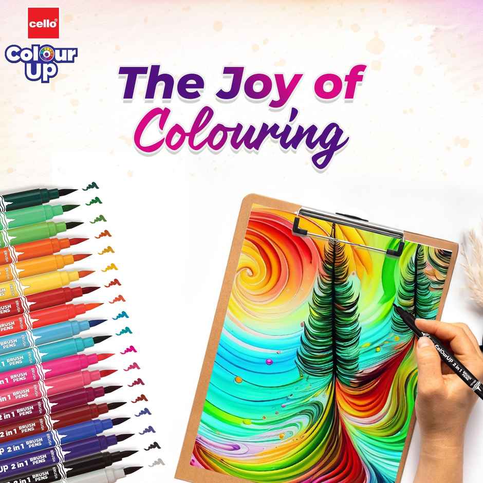 Cello Colourup Brushtip Assorted Shades (Pack of 1)