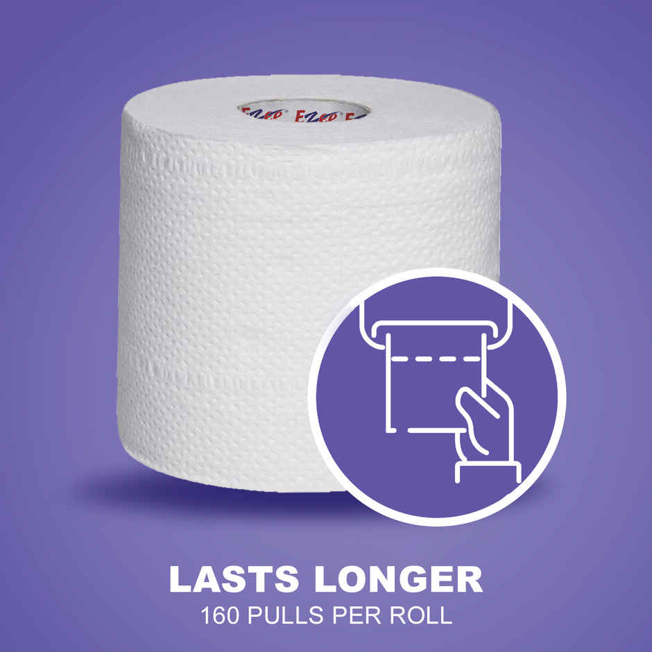 EZEE Toilet Paper Roll | 160 Pulls Each Roll - 2 Ply