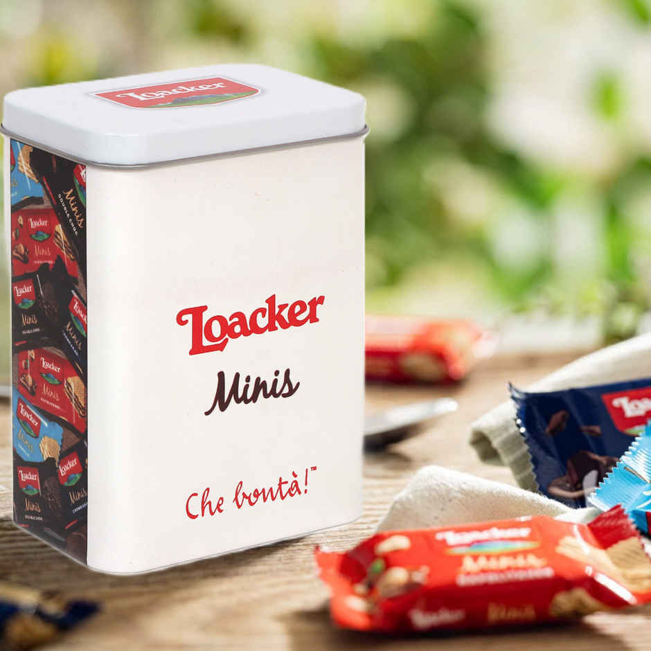 Loacker Minis Assorted Wafer Cookies with Tin