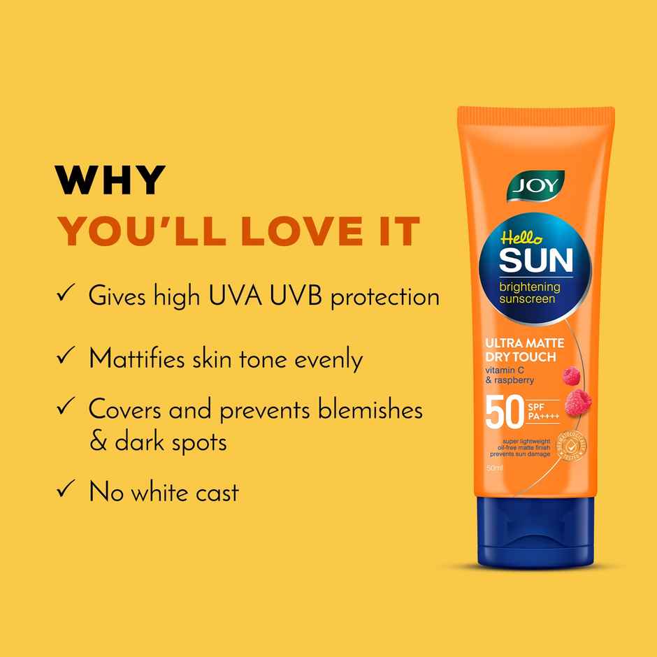 Joy Hello Sun Ultra Matte Dry Touch Sunscreen SPF 50