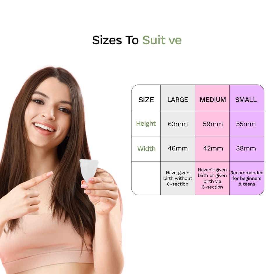 Pee Safe Menstrual Cup | Leak-Free, Comfortable & Reusable - Large