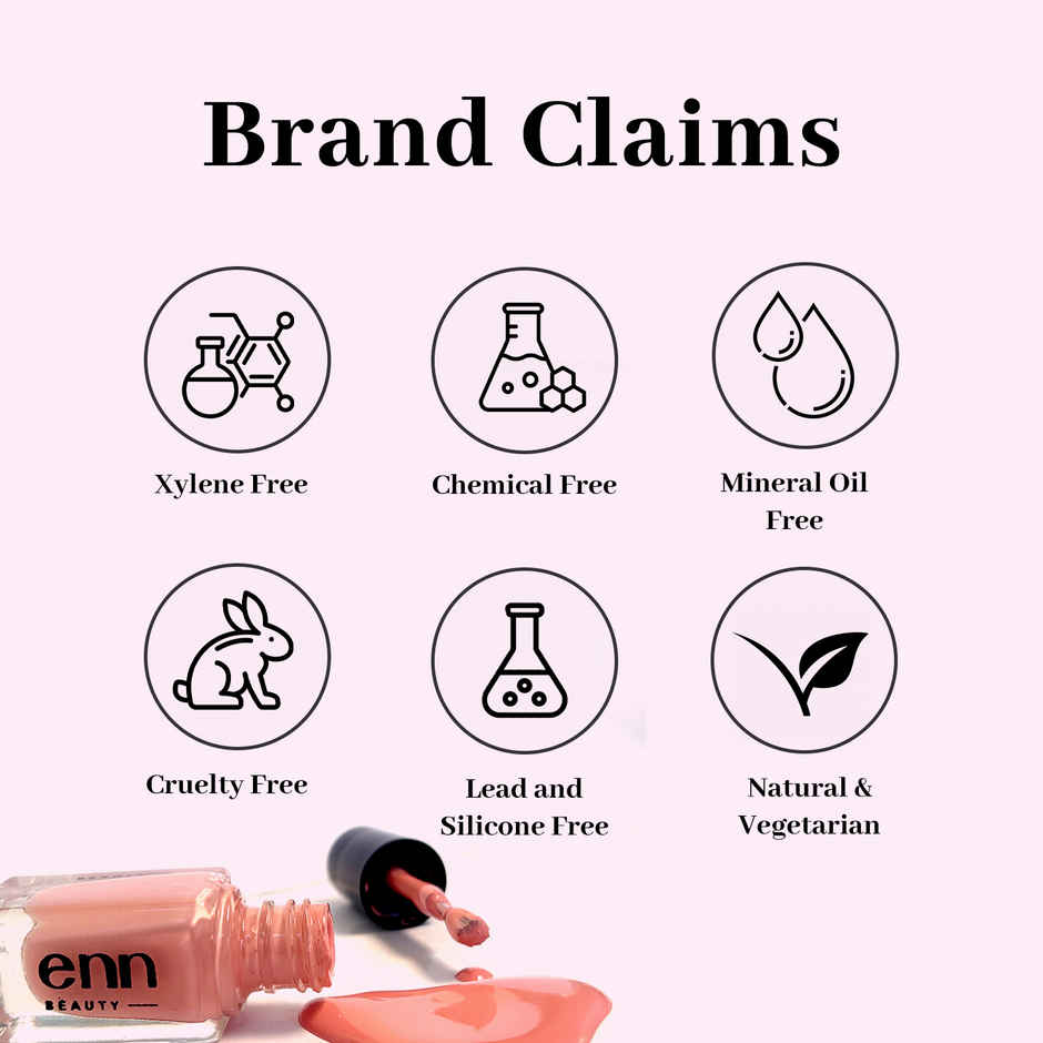 ENN Beauty Extra Shine Nail Paint Kit With Ghee - Glossy To Matte