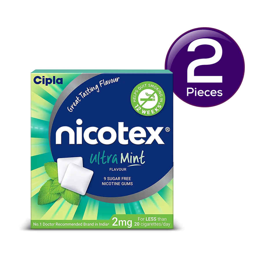 Nicotex Ultra Mint Nicotine Gum Combo